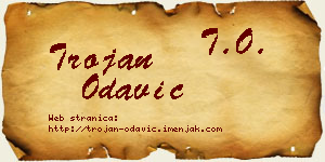 Trojan Odavić vizit kartica